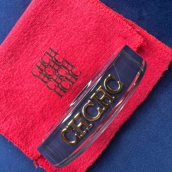 Carolina Herrera Navy Resin Bangle - Picture 5 of 11